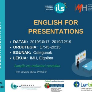 English for Presentations – Curso 100% Subvencionado