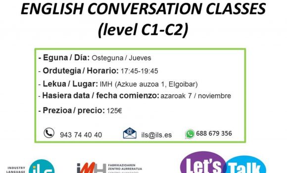 English Conversation Classes (level C1 – C2)