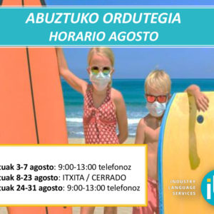 HORARIO AGOSTO